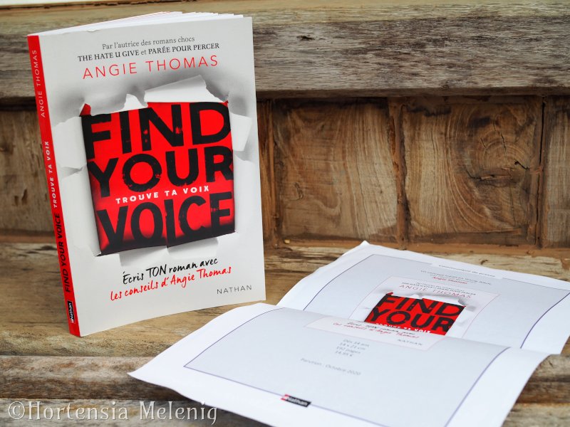 Écrire un roman avec Find Your Voce d'Angie Thomas